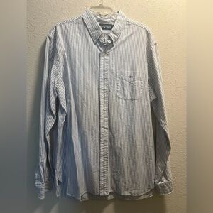 NWOT Ralph Lauren Light Blue Striped Button Down Shirt